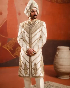 The Malai Burfi Sherwani Set