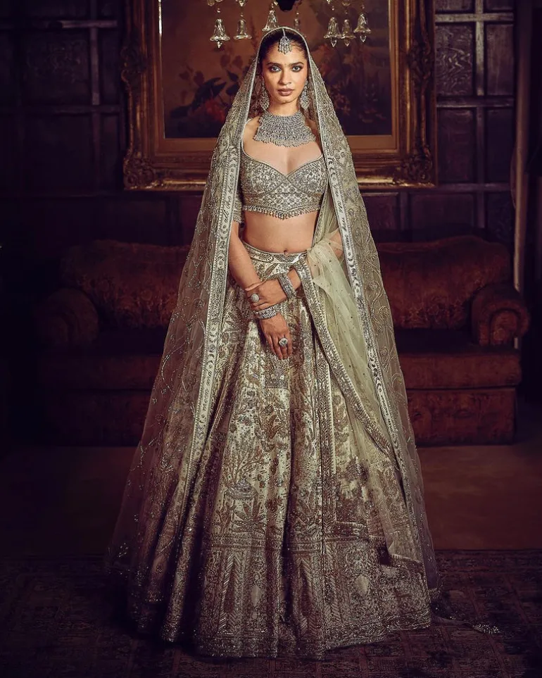 The Morbagh Jade Lehenga Set