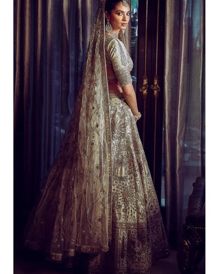 The Morbagh Jade Lehenga Set