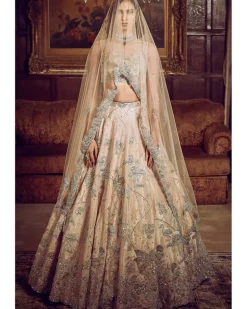 The Moroccan Pink Flamingo Landscape Lehenga Set