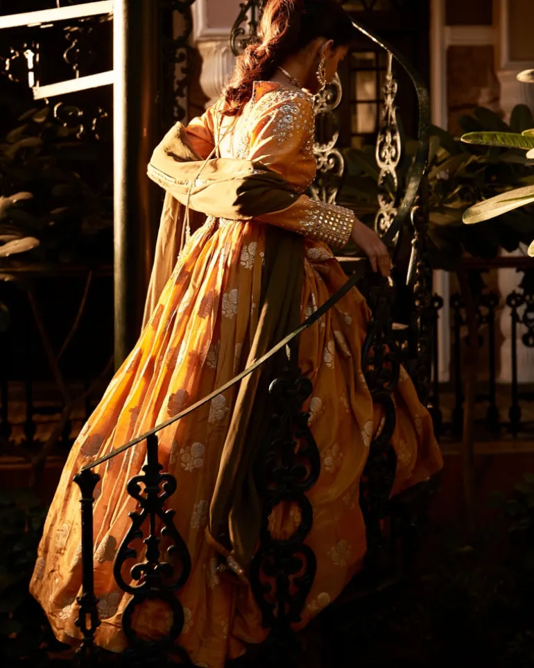 The Old Indian Haldi Lehenga Set