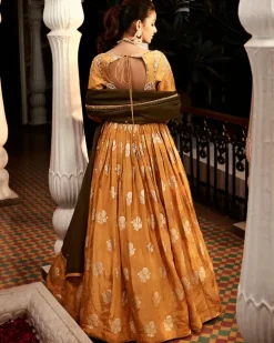 The Old Indian Haldi Lehenga Set
