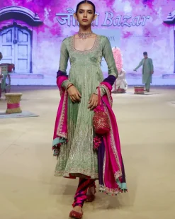 The Pakeezah Tissue Anarkali Set