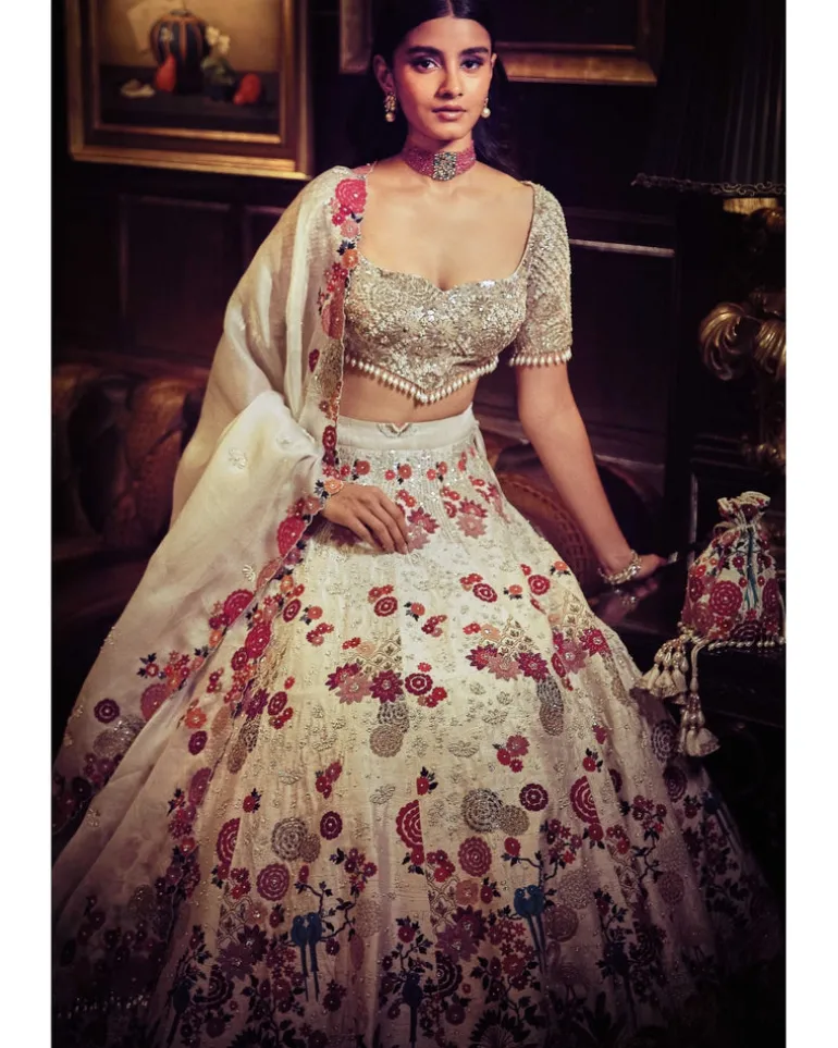 The Royal Satire Ekru Lehenga Set