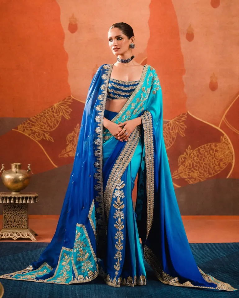 The Saanjh Stitched Sari
