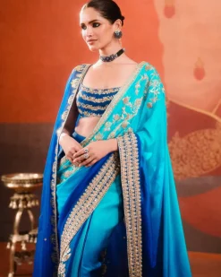 The Saanjh Stitched Sari