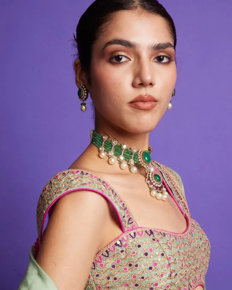 The Sage Johari Lehenga Set