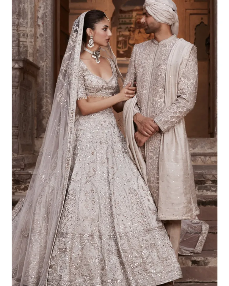 The Silver Needle Holy Trinity Lehenga Set