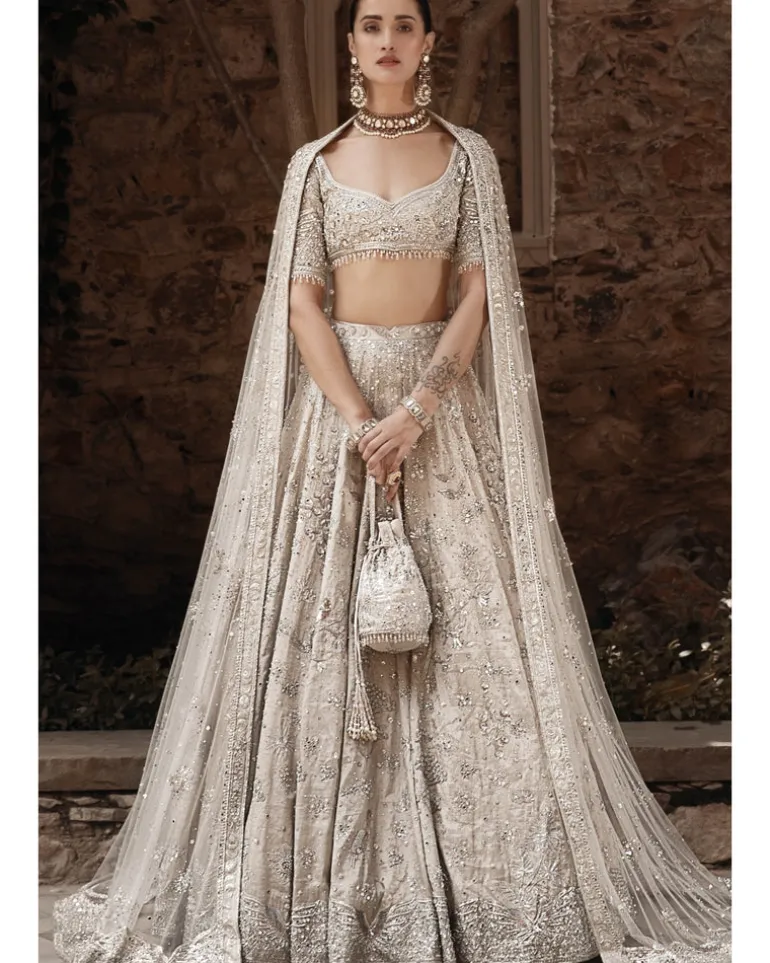 The Silver Needle Winged Glory Lehenga Set