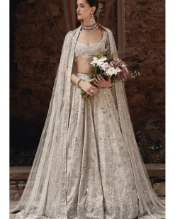 The Silver Needle Winged Glory Lehenga Set