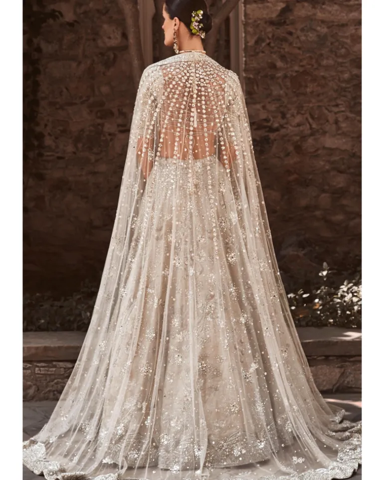 The Silver Needle Winged Glory Lehenga Set