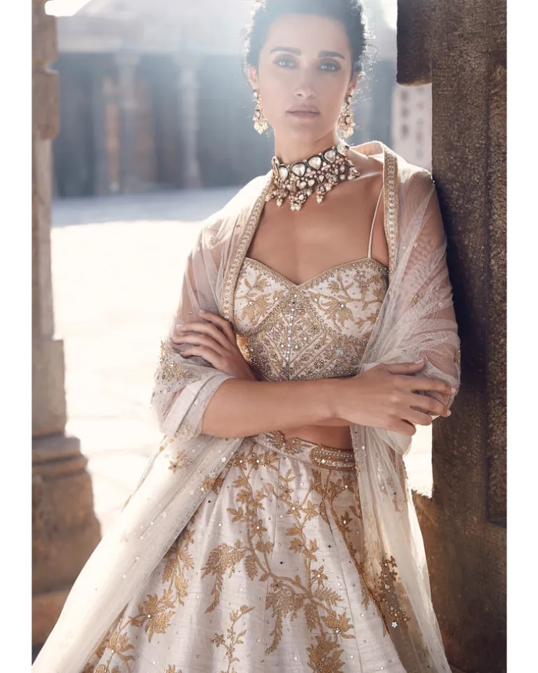 The Sona Kora Mini Corset Lehenga Set