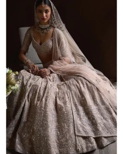 The Tarnished Peach Masai Landscape Lehenga Set