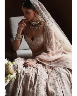 The Tarnished Peach Masai Landscape Lehenga Set