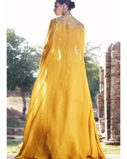 The Turmeric Couture Iconic Winged Cape Set