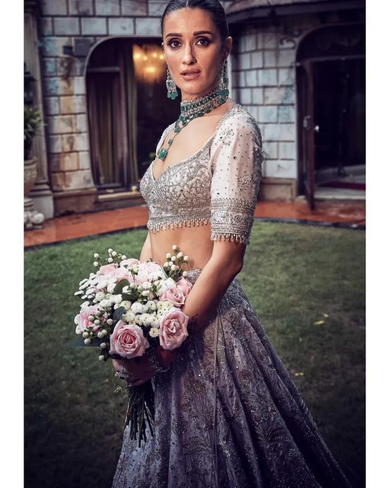 The Wanderlust Starlight Masai Lehenga Set