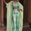 Tinker Bell Mint Green Full Embroidered Cape Set