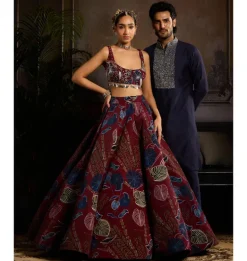 Twilight Rouge Lehenga Set