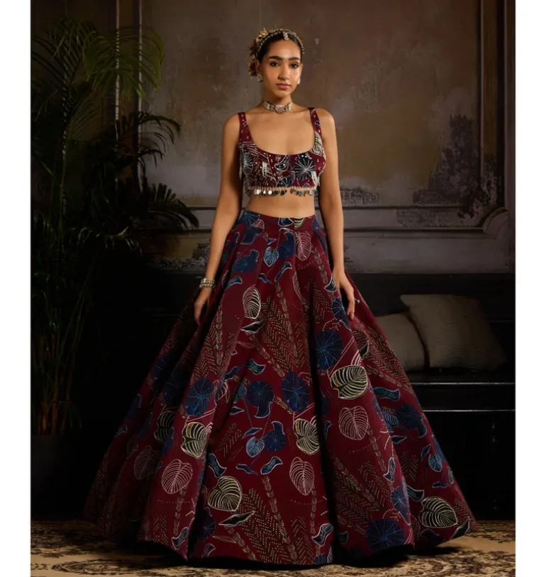 Twilight Rouge Lehenga Set
