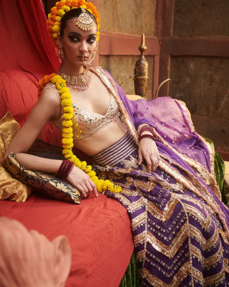 Ulfat Jamuni Lehenga Set