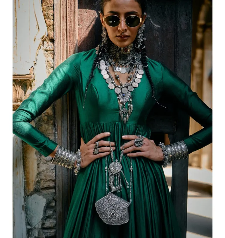 Vaidehi Silk Plain Anarkali