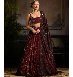 Velvet Temptation Lehenga Set