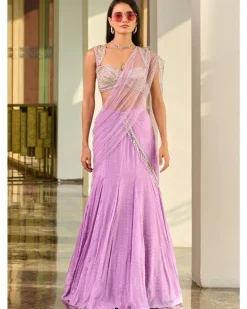Violet Lehenga Set