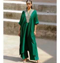 Viraja Emerald Kaftan Set