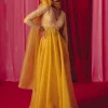 Yellow Anika Anarkali Set