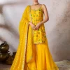 Yellow Nomadic Tribe Sharara Set